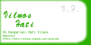 vilmos hati business card